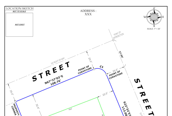 draw your site plan for city permit in 24hrs